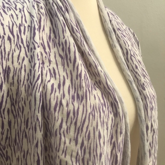 J. McLaughlin Zebra Animal Print Open Cardigan XS - Picture 2 of 5